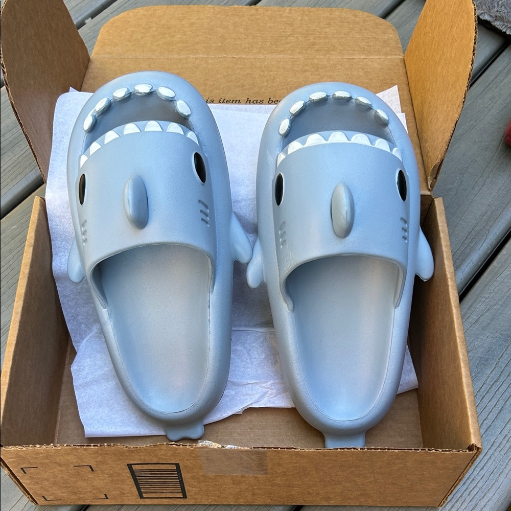 Shark Slides - Blue. Brand new